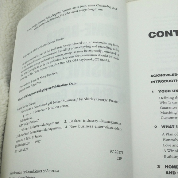 Vintage how to start a home based gift basket business book yr 1998 . - Picture 4 of 11